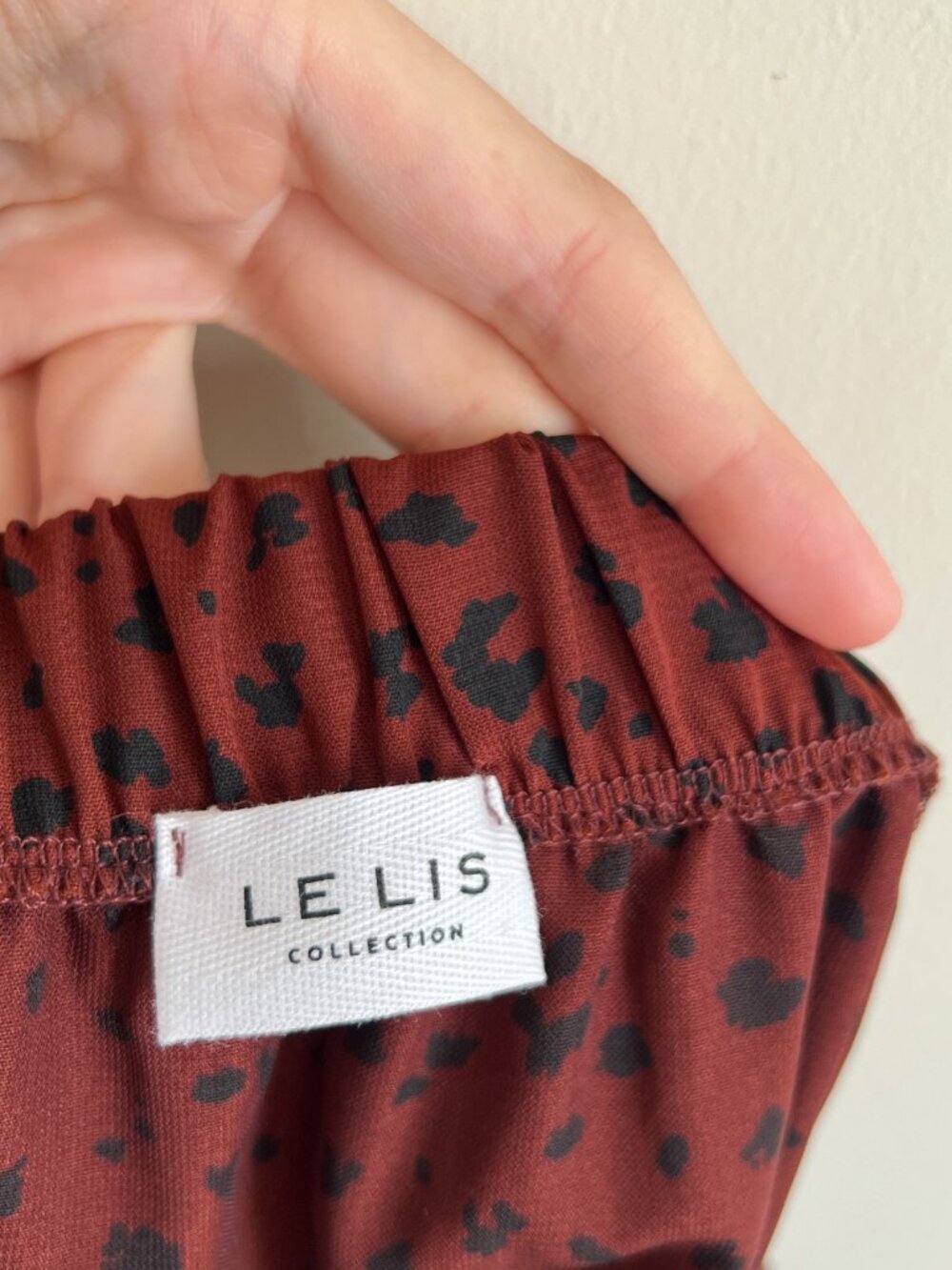 NWT Le Lis Stitch Fix Printed Alanna Faux Wrap Midi Skirt - Picture 6 of 7